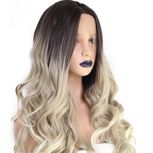 ALISSA 20” BLONDE OMBRÉ CURLY Lace Front Wig *NWT - Picture 3 of 4
